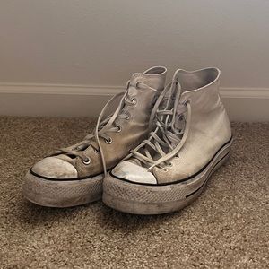 White High Top Platform Converse